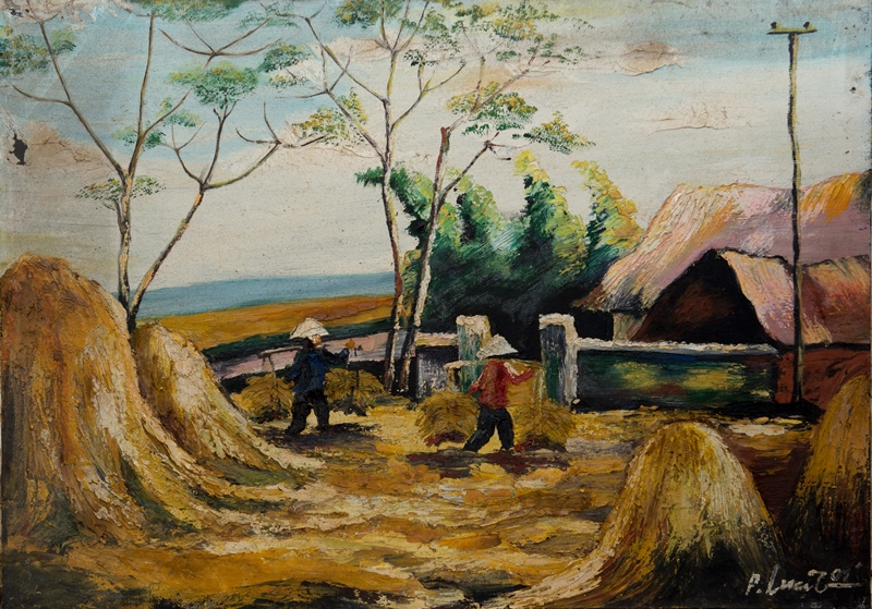 Tranh Sơn Dầu Lúa Về